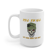 Load image into Gallery viewer, Ceramic Mug 15oz - Army - Ranger Patrol Cap - Skull - Killem All - Let God Sortem Out X 300
