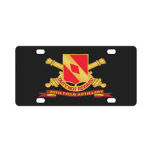 Load image into Gallery viewer, Army - 20th Field Artillery w Br - Ribbon Classic License Plate
