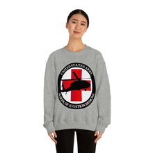 Load image into Gallery viewer, Unisex Heavy Blend Crewneck Sweatshirt - Army MEDEVAC Critical Care Flight Paramedics V1
