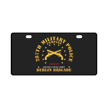 Load image into Gallery viewer, Army - 287th Military Police Company - Berlin Bde wo DS License Plate
