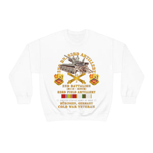 Unisex Heavy Blend Crewneck Sweatshirt - Army - 2nd Bn 83rd Artillery w M110 - Budingen Germany w COLD SVC