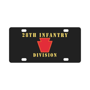 Army - 28th Infantry Division X 300 - Hat Classic License Plate