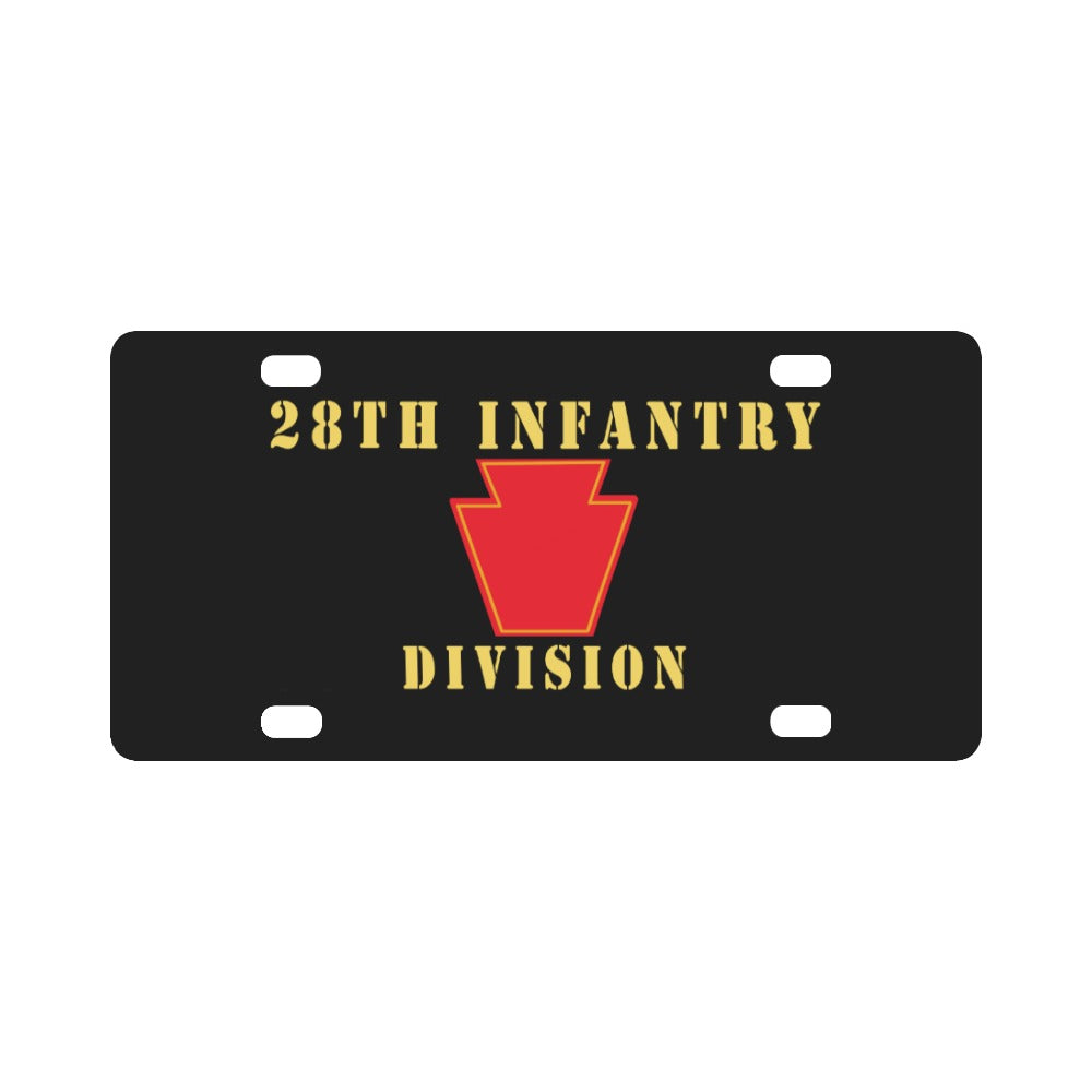 Army - 28th Infantry Division X 300 - Hat Classic License Plate