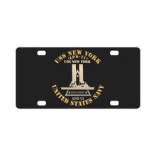 Load image into Gallery viewer, Navy - USS New York (LPD-21) X 300 Classic License Plate
