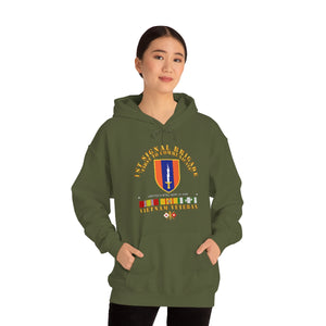 Unisex Heavy Blend™ Hooded Sweatshirt - Army - 1st Signal Bde SSI w VN SVC