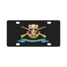 Load image into Gallery viewer, Army - 15th Infantry Regiment - DUI w Br - Ribbon X 300 Classic License Plate
