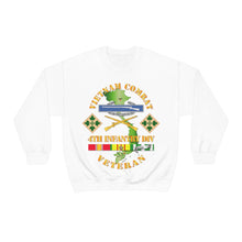 Load image into Gallery viewer, Unisex Heavy Blend Crewneck Sweatshirt - Vietnam Combat Infantry Veteran w 4th Inf Div SSI V1
