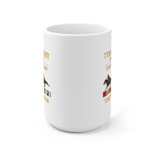 Load image into Gallery viewer, Ceramic Mug 15oz - Army - 2nd Battalion,  7th Cavalry Regiment - Vietnam War wt 2 Cav Riders and VN SVC X300
