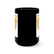 Load image into Gallery viewer, Black Mug 15oz - Army - Emblem - Warrant Officer - CW3 - Retired
