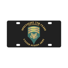 Load image into Gallery viewer, Army - Specialist 7th Class - SP7 - Veteran Classic License Plate
