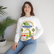 Load image into Gallery viewer, Unisex Heavy Blend Crewneck Sweatshirt - Vietnam Combat Infantry Veteran w 4th Inf Div SSI V1
