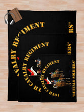 Load image into Gallery viewer, Army - 10th Cavalry Regiment w Cavalrymen - Buffalo Soldiers Throw Blanket
