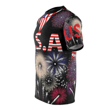 Load image into Gallery viewer, All Over Printing - USA - All of us with Kerchief Design Fireworks
