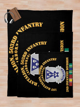 Load image into Gallery viewer, Army - 1st Bn 503rd Infantry - Korea Svc X 300 Throw Blanket
