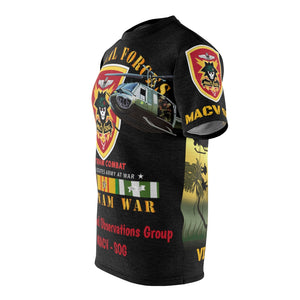 All Over Printing - Army - Special Forces - MACV-SOG with Rappel Infiltration with Vietnam War Ribbons Combat