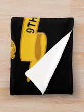 Load image into Gallery viewer, Army - 9th Cavalry Regiment w Br - Ribbon Throw Blanket
