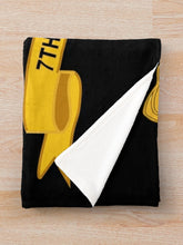 Load image into Gallery viewer, Army - 7th Cavalry Regiment w Br - Ribbon Throw Blanket
