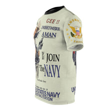 Load image into Gallery viewer, All Over Printing - Navy - I Wish I Were A Man, I&#39;d Join the Navy - American Sailor
