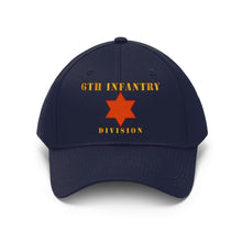 Load image into Gallery viewer, Twill Hat - Army - 6th Infantry Division with Text - Embroidery
