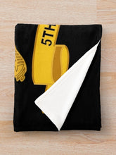 Load image into Gallery viewer, Army - 5th Cavalry Regiment w Br - Ribbon Throw Blanket

