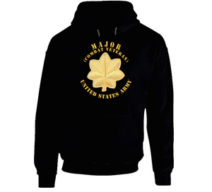 Army - Major - Maj - Combat Veteran - V1 Hoodie