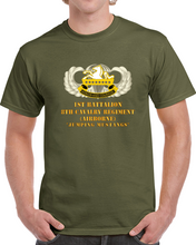 Load image into Gallery viewer, Army - 1st Bn, 8th Cav (abn) Jumping Mustangs Classic T Shirt
