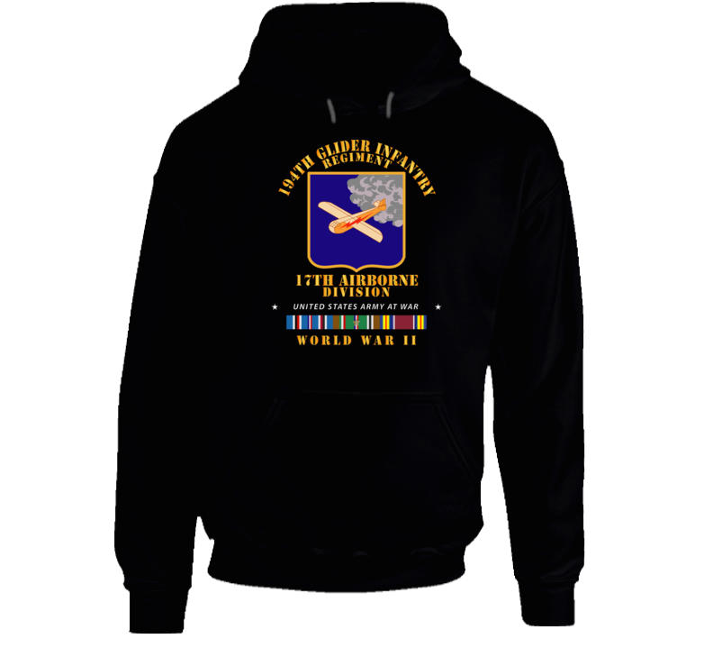 Army  - 194th Glider Infantry Regiment - Wwii W Eur Svc Hoodie