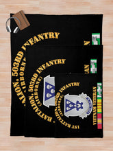 Load image into Gallery viewer, Army - 1st Bn 503rd Infantry - Vietnam Veteran X 300 Throw Blanket
