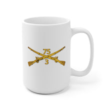 Load image into Gallery viewer, Ceramic Coffee Mug - SOF - 3rd Bn - 75th Infantry Regiment (Ranger) Branch wo Txt
