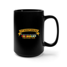 Load image into Gallery viewer, Black Mug 15oz - Army - 41st Scout Dog Platoon wo Txt w VN SVC
