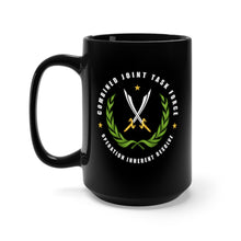 Load image into Gallery viewer, Black Mug 15oz -  JTF - Joint Task Force - Operation Inherent Resolve wo Bkgrd
