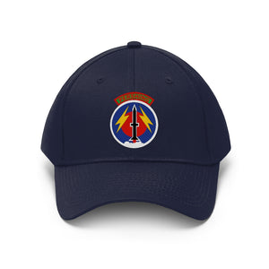 Twill Hat - Army - 56th Artillery Command with Pershing Tab - Hat - Direct to Garment (DTG) - Printed