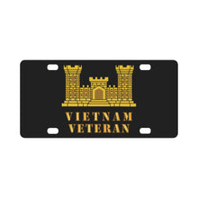 Load image into Gallery viewer, Army - Engineer Branch - Vietnam Veteran Classic License Plate
