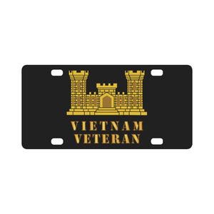 Army - Engineer Branch - Vietnam Veteran Classic License Plate