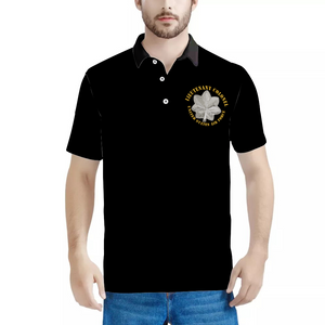 Custom Shirts All Over Print POLO Neck Shirts - USAF - Lieutenant Colonel - LTC X 300