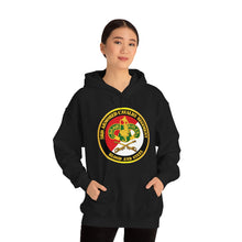 Load image into Gallery viewer, Unisex Heavy Blend Hooded Sweatshirt - Army - 3rd Armored Cavalry Regiment DUI - Red White - Blood and Steel
