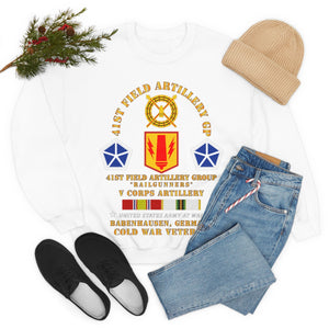 Unisex Heavy Blend Crewneck Sweatshirt - Army - 41st FA Group - Babenhausen, Germany w COLD SVC