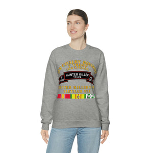 Unisex Heavy Blend Crewneck Sweatshirt - Army - F Troop, 4th Cavalry, Hunter Killer Team, Vietnam War with Vietnam Service Ribbons