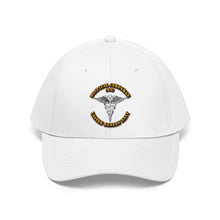 Load image into Gallery viewer, Unisex Twill Hat - Navy - Rate - Navy Hospital Corpsman - Direct to Garment (DTG) - Printed
