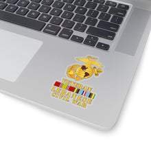 Load image into Gallery viewer, Kiss-Cut Stickers - USMC - EGA -Lebanese Civil War Vet w AFEM SVC
