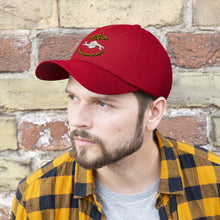 Load image into Gallery viewer, Unisex Twill Hat - Navy - Rate - Navy Construction Mechanic - Direct to Garment (DTG) - Printed
