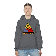 Load image into Gallery viewer, Unisex Heavy Blend™ Hooded Sweatshirt - Army - 20th Armored Division - Liberators wo Txt
