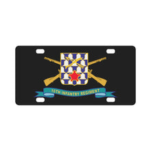 Load image into Gallery viewer, Army - 16th Infantry Regiment - DUI w Br - Ribbon X 300 Classic License Plate
