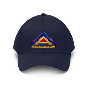 Unisex Twill Hat - 34th Infantry Dog Scout Platoon - 7th Army - Direct to Garment (DTG) - Printed