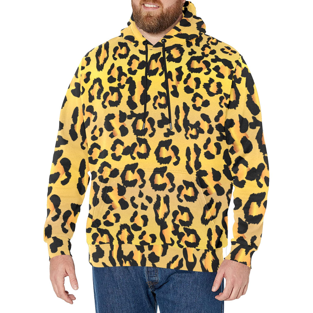 Leopard Camouflage V3 New Men's All-Over Print Hoodie (Model H55)