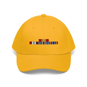 Afghanistan War Service Ribbon Bar - Unisex Twill Hat - Direct to Garment (DTG) Printed