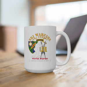 Ceramic Mug 15oz - SOF - Ranger Tab - Ski Warfare - Ski Combat - Winter Warfare X 300