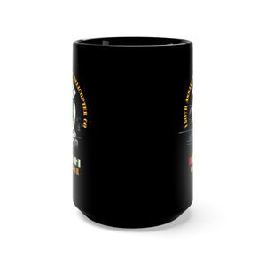 Black Mug 15oz - 180th Assault Support Helicopter Company - Big Windy with Vietnam Service Ribbons