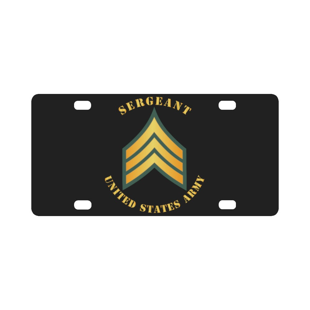 Army - Sergeant - SGT Classic License Plate