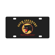 Load image into Gallery viewer, Army - 66th Infantry Div - Black Panther Div Classic License Plate
